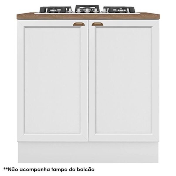 Balcão de Cooktop Unna Branco – Poliman