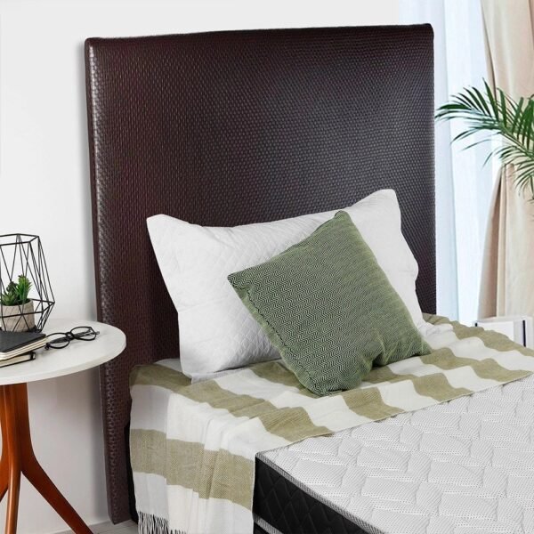 Cabeceira Estofada p Cama Box Solteirão 101cm Marrom Trama bf Colchões