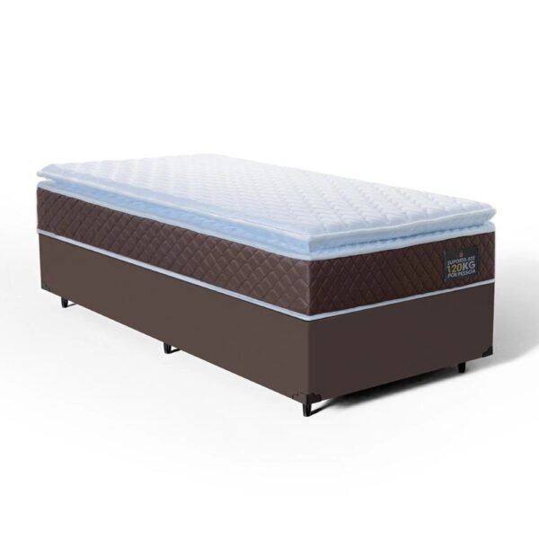Cama Box com Colchão de Espuma D33 Pillow Top Comfort Luxo Solteiro 88cm