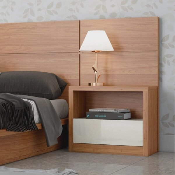 Mesa de Cabeceira 67cm 01 Gaveta Nature Dalla Costa